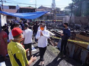Wagub Sulsel Kunjungi Korban Kebakaran di Rappokalling