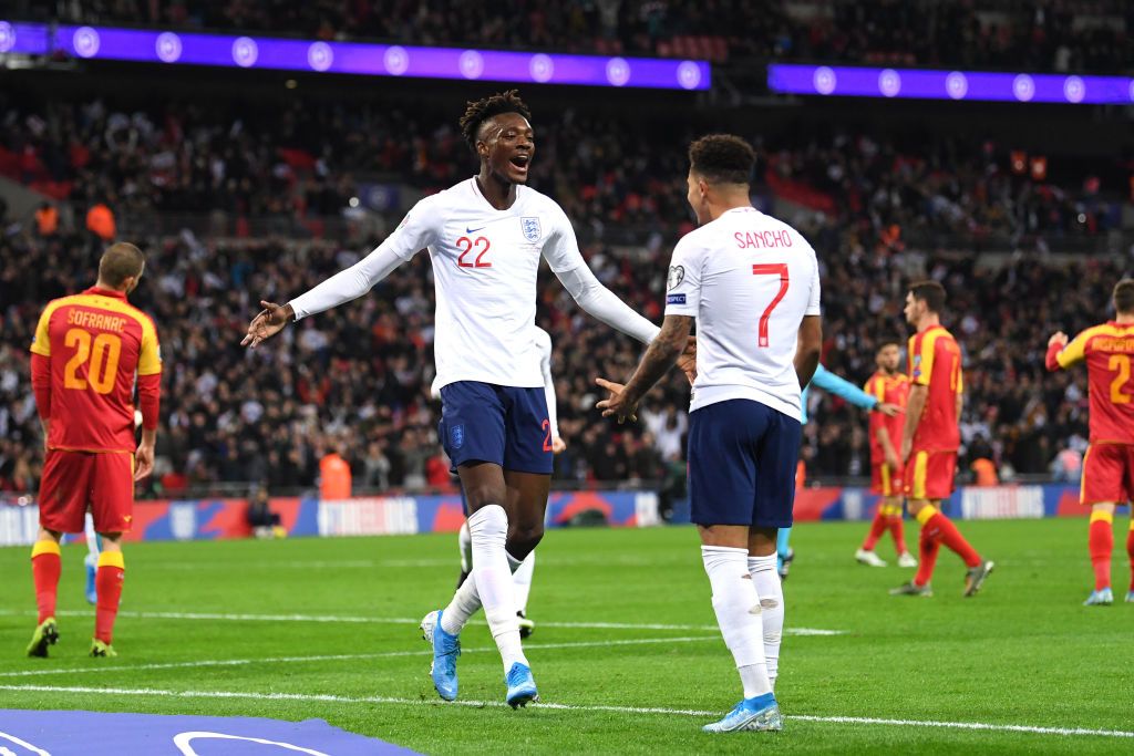 Tammy Abraham dan Jadon Sancho, pemain muda Inggris