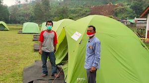 Foto: Deretan Tenda Karantina Pemudik di Karanganyar