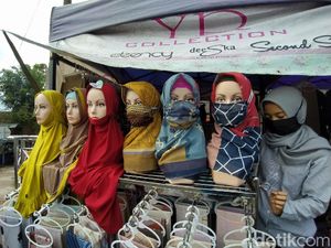 Kerudung Corona yang Lagi Ngetren di Ciamis Jelang Lebaran