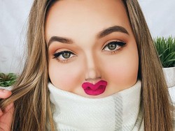 Viral Tantangan Makeup Bikin Wajah Kecil, Hasilnya Mengejutkan