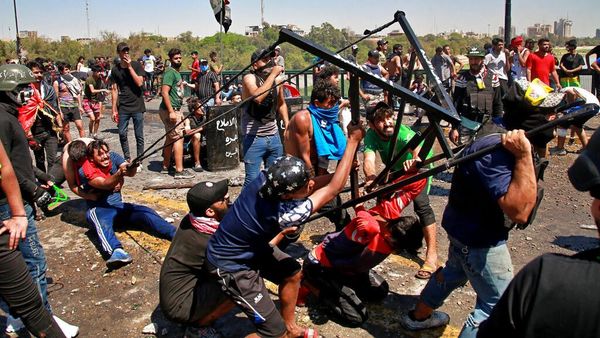 Aksi Unjuk Rasa Tolak Perdana Menteri Baru Irak