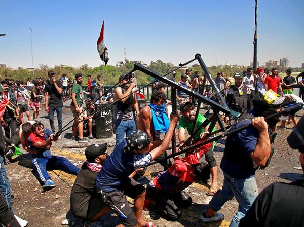 Aksi Unjuk Rasa Tolak Perdana Menteri Baru Irak