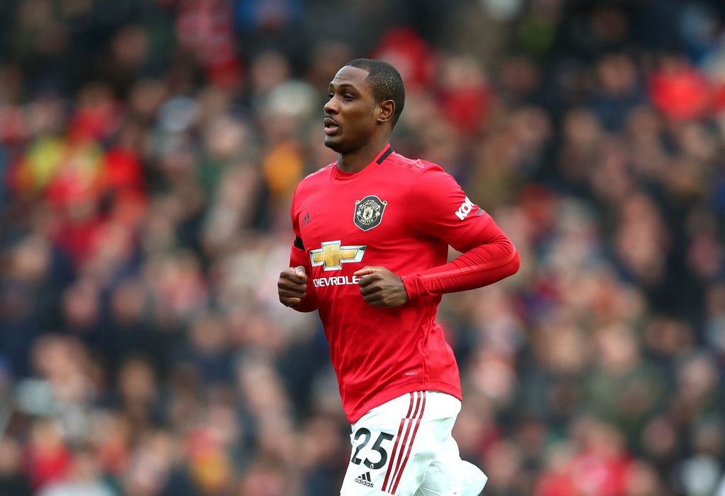 MANCHESTER, ENGLAND - FEBRUARY 23: Odion Ighalo of Manchester United looks on during the Premier League match between Manchester United and Watford FC at Old Trafford on February 23, 2020 in Manchester, United Kingdom. (Photo by Clive Brunskill/Getty Images)