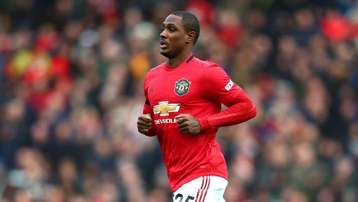 MANCHESTER, ENGLAND - FEBRUARY 23: Odion Ighalo of Manchester United looks on during the Premier League match between Manchester United and Watford FC at Old Trafford on February 23, 2020 in Manchester, United Kingdom. (Photo by Clive Brunskill/Getty Images)