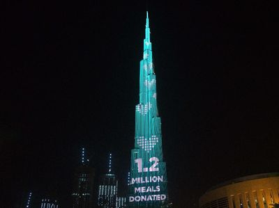 Cahaya untuk Lawan Kelaparan di Burj Khalifa
