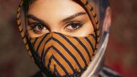 Cantiknya Jihane Almira Pakai JPD dan Masker Lurik Karya Anne Avantie