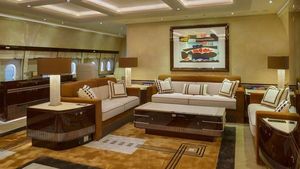 Ini Jeroan Jet Pribadi Terbesar di Dunia, Seperti Rumah Terbang