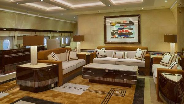 Ini Jeroan Jet Pribadi Terbesar di Dunia, Seperti Rumah Terbang