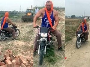 The Great Khali Off-Road Pakai Motor 100 cc, Motornya Disiksa