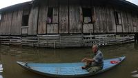 Banjir di Jambi Akibat Luapan Sungai Batanghari Meluas