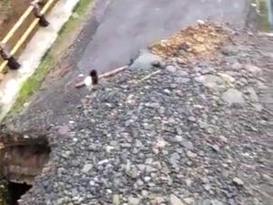 Jembatan di Lebak Ambles, Akses Menuju TNG Halimun Salak Terputus Jembatan di Lebak Ambles, Akses Menuju TNG Halimun Salak Terputus