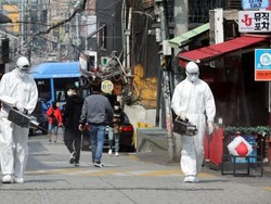 Korsel Catat 583 Kasus Corona dalam Sehari, Tertinggi Sejak Maret