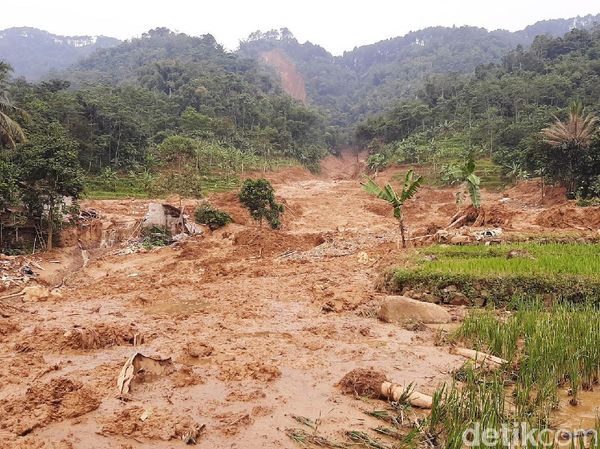 Begini Dahsyatnya Longsor di Leuwisadeng Bogor