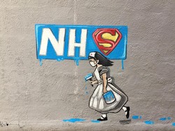 Dinding di Jalanan Inggris Ucapkan Terima Kasih untuk Tenaga Medis