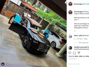 Rolls-Royce Raffi Ahmad Jadi Tempat Jemur Kasur dan Kerupuk Denny Cagur