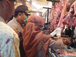 Antisipasi Peredaran Daging Babi, Polres-Pemkot Cimahi Sidak Pasar
