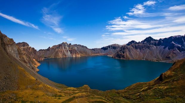 Heaven Lake (Tian Chi / Lake Chon) in Changbai Mountain Range.Canon EOS 5D Mark II + EF 16-35/2.8La|A! USMPlease see some similar pictures from my portfolio: View LightBox -