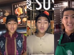 Total Banget! Netizen Ini Berperan Jadi Pelayan KFC dan Starbucks