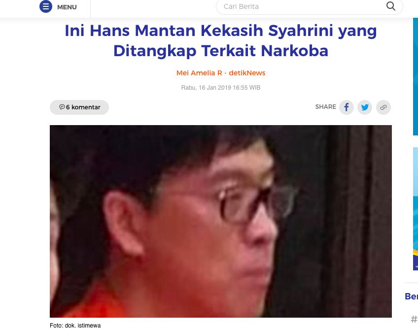 Hans Sidharta disebut sahabat Syahrini adalah pria yang mengenalkan Incess dengan papa bulenya, Laurens.
