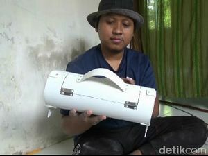 Sekolah Libur Gegara Corona, Guru Ini Bikin Aneka Kerajinan dari Paralon