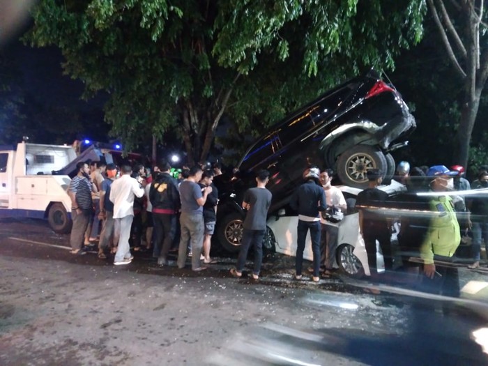 Kecelakaan beruntun di Medan (Datuk Haris Molana-detikcom)