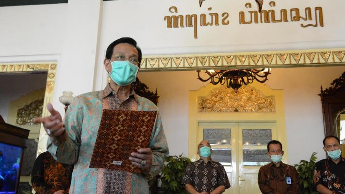 Gubernur DIY, Sri Sultan Hamengku Buwono X, Jumat (15/5/2020).