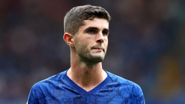 LONDON, ENGLAND - AUGUST 31: Christian Pulisic of Chelsea during the Premier League match between Chelsea FC and Sheffield United at Stamford Bridge on August 31, 2019 in London, United Kingdom.  (Photo by Clive Rose/Getty Images)