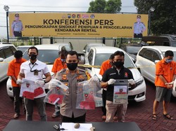 Polres Trenggalek Bongkar Sindikat Tipu Gelap 18 Mobil Rental