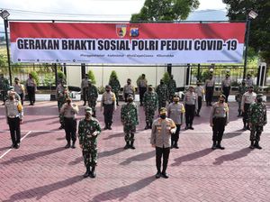 Polres Trenggalek Bagikan 13,6 Ton Beras Bantu Warga Terdampak Corona