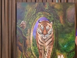 Dilelang untuk Corona, Lukisan Iwan Suhaya Dibeli Bamsoet Rp 150 Juta