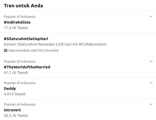 Indira Kalistha Trending Twitter
