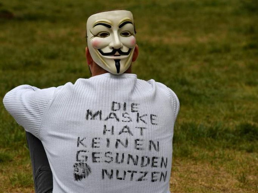 Pendukung Teori Konspirasi Corona dan Anti Lockdown Demo di Jerman