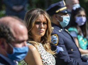Tebar Pesona Tanpa Masker, Melania Trump Kena Hujat Netizen