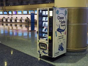 Wah, Bandara Las Vegas Punya ATM Masker Wah, Bandara Las Vegas Punya ATM Masker