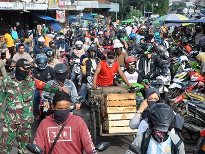 Ada PSBB, Pasar Anyar Bogor Hari Ini Masih Padat