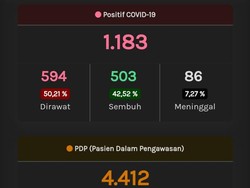 Update Corona di Jateng 18 Mei: 1.183 Positif, 587 PDP Meninggal
