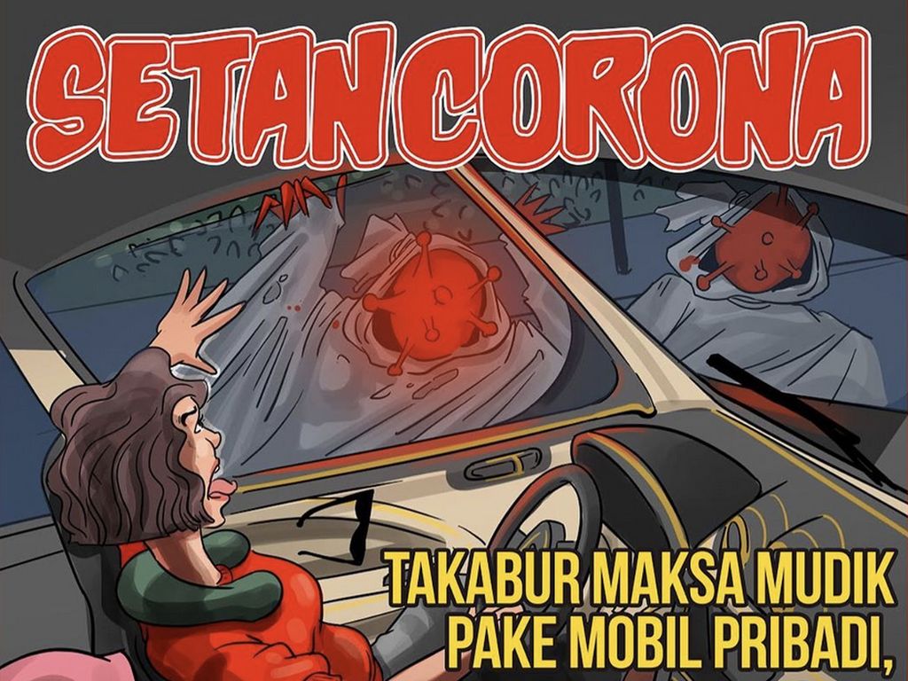 Masyarakat #OgahMudikDulu karena Setan Corona Masyarakat #OgahMudikDulu karena Setan Corona