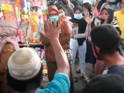 Hendak Dibubarkan, Pedagang Pasar Malam di Parepare Ngamuk