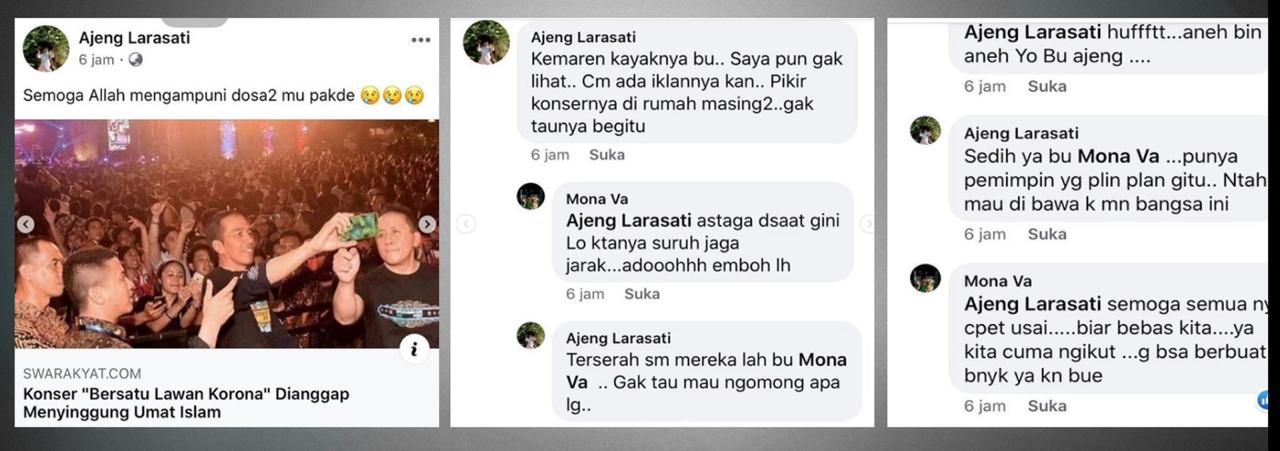 Tangkapan Layar postingan istri Serda K