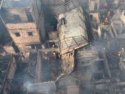 Kebakaran di Tambora Subuh Tadi, Hanguskan 97 Unit Rumah
