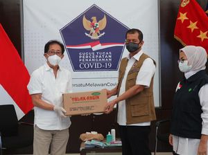 75.000 Sachet Tolak Angin Diserahkan ke BNPB