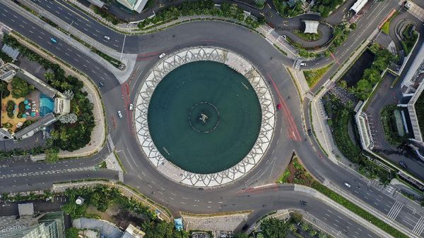 Keheningan Ibu Kota saat Masa PSBB