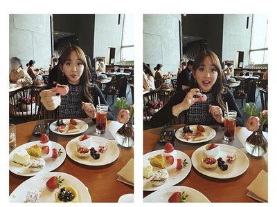 Gaya Asyik Kulineran Dita Karang, Idol Kpop Pertama Dari Indonesia