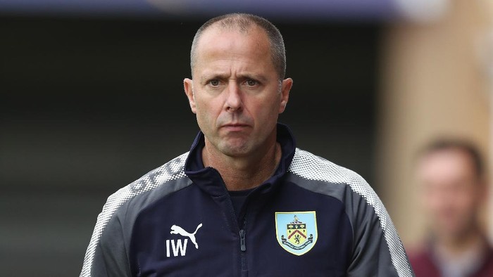 KIDDERMINSTER, ENGLAND - JULY 22:  Ian Woan, assistant coach of Burnley looks on during the pre season friendly match between Kidderminster Harriers and Burnley at Aggborough Stadium on July 22, 2017 in Kidderminster, England.  (Photo by David Rogers/Getty Images)