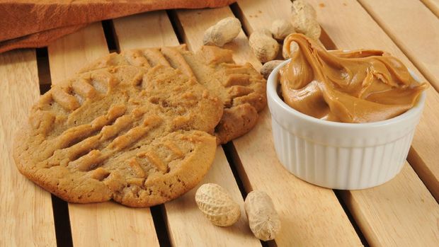 Fresh baked peanut butter cookies