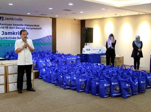 Bantu Warga Terdampak Corona, Pegawai Jamkrindo Donasikan Gaji Rp 2,9 M Bantu Warga Terdampak Corona, Pegawai Jamkrindo Donasikan Gaji Rp 2,9 M