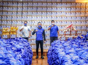 AHY Lepas 18.000 Bantuan Sembako untuk Terdampak Wabah Corona di Jabar-Banten