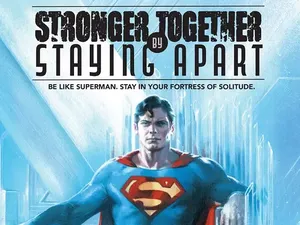 Superman Kasih Nasihat Nih, Jaga Jarak Sosial dan Tetap Kuat