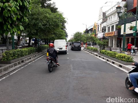 Suasana sepinya Malioboro jelang lebaran, Kamis (21/5/2020).